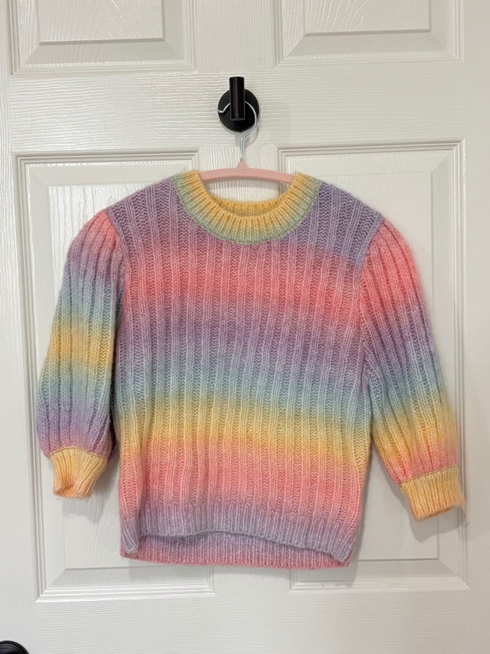 LUSH Rainbow Knit Top